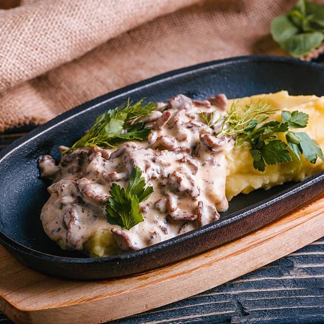 Бефстроганов Из Курицы Фото